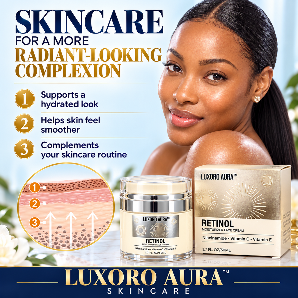 LUXORO AURA Retinol Moisturizer Face Cream – 50 mL